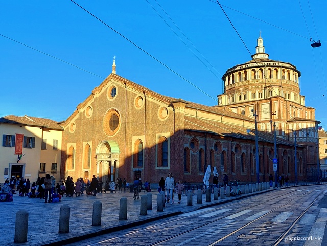 La chiesa di Santa Maria delle Grazie a Milano.