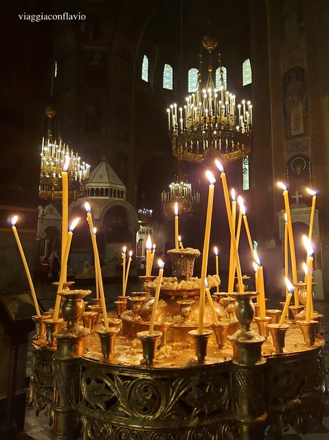 Interno della Cattedrale di Aleksandr Nevskij a Sofia.