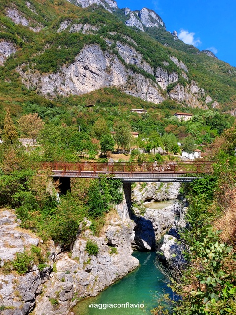 Pozze di Arsiero di Contrà Pria lungo il fiume Astico in Valdastico (VI)