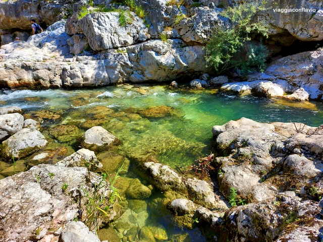 Pozze di Arsiero di Contrà Pria lungo il fiume Astico in Valdastico (VI)